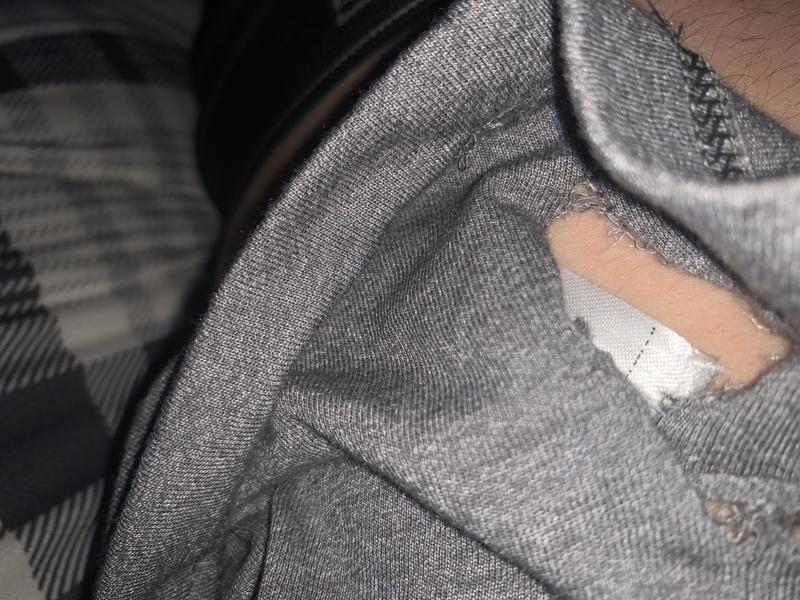 Where shirt ripped