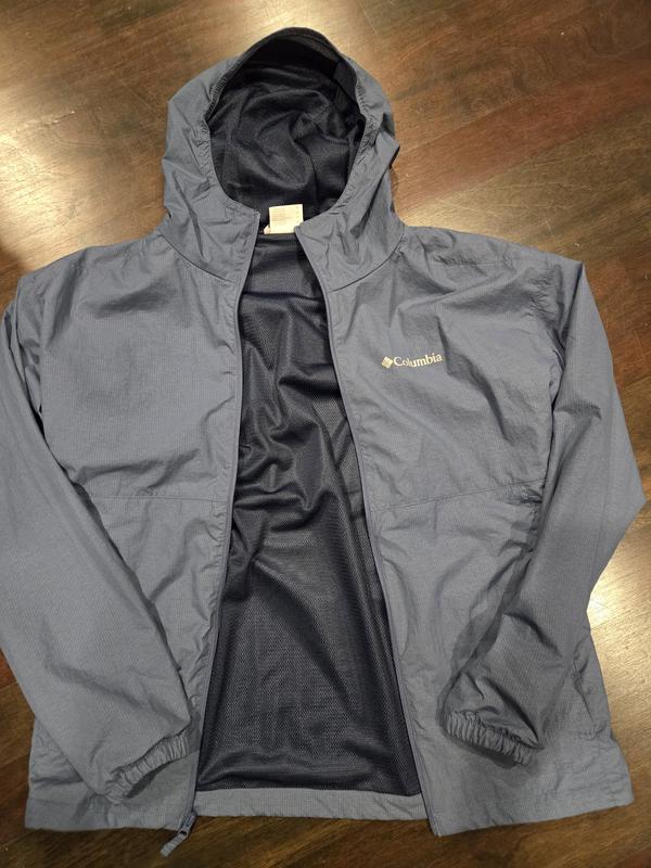 pic came out grey, but actual color is bluer nicer like the photo on Columbia site