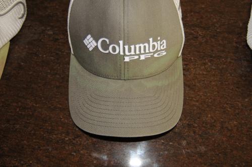 Columbia PFG Fish Flag Mesh FlexFit Hat-White/Grey - Hibbett