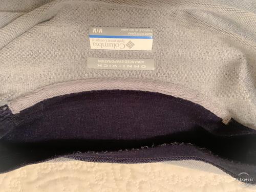 Frayed collar neck area after one wash.