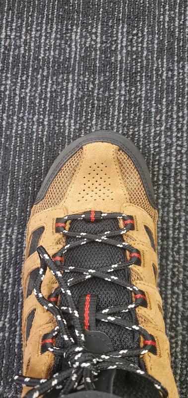 Slightly upward pointing.