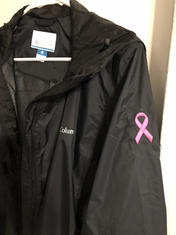 columbia breast cancer rain jacket
