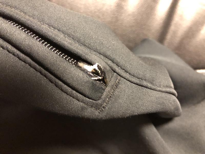 Zipper broke after trying to unzip with pliers smh
