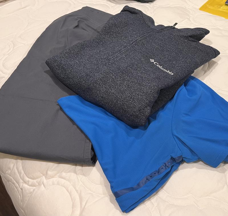 Layering the Columbia warmth.