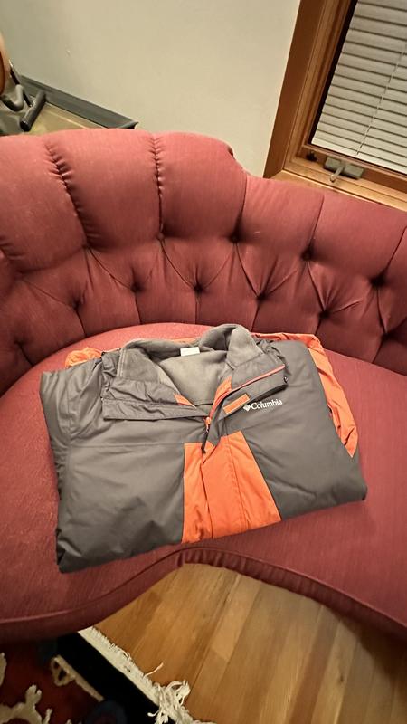 Columbia waterproof jacket with fleece lining