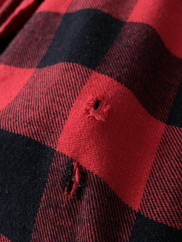 holes on the shirt