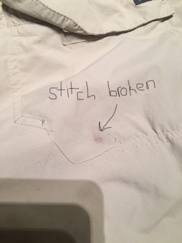 Stitching coming apart