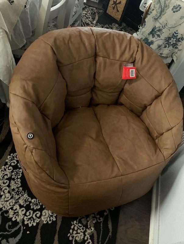 Big Joe Milano Chair Caramel w USB Vibe Meijer