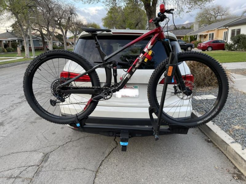 Monorail bike online rack