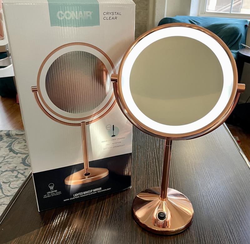 Conair Lighted Makeup Mirror with 1x/8x Magnification