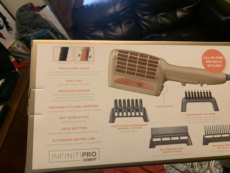 InfinitiPro by Conair® FrizzFree Styling Hair Dryer in Champagne