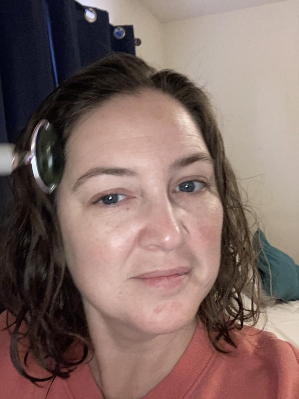 Trying it out on my forehead