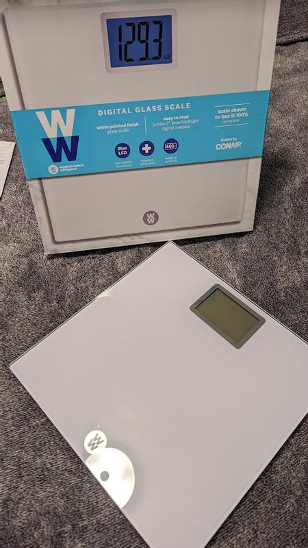 WW Scales by Conair—Digital Glass Scale with Jumbo 2.0 Backlit