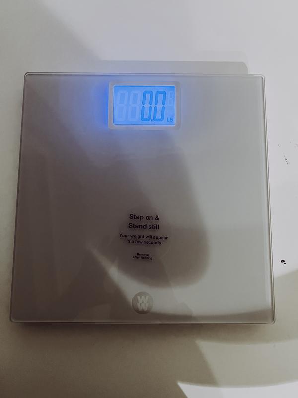 Weight Watchers Digital Tempered Glass Weight Scale LCD Display Bathroom  Modern 74108265548