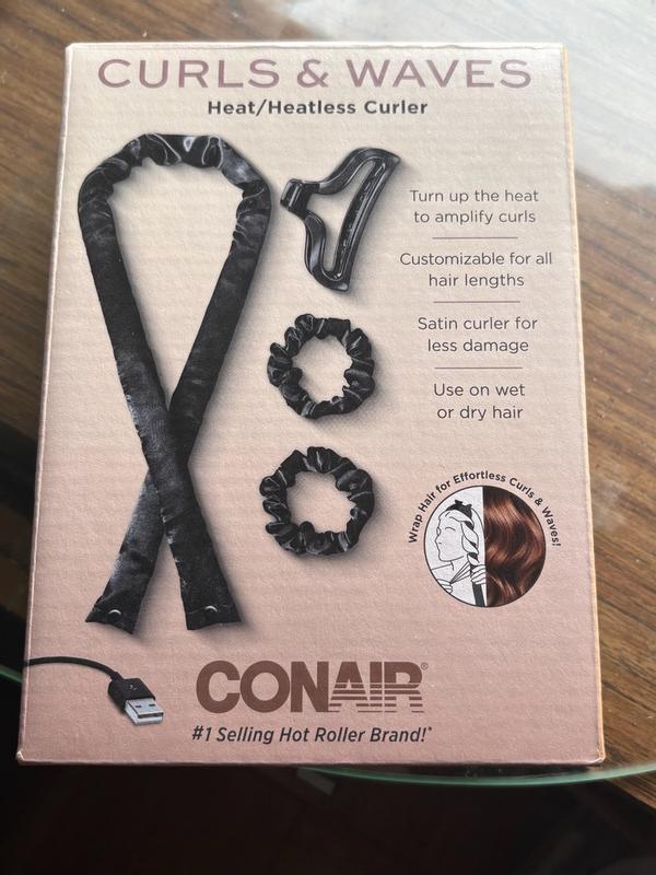 Flawless Curls Made Fast Easy Conair Curls Waves 2-in-1 Heat