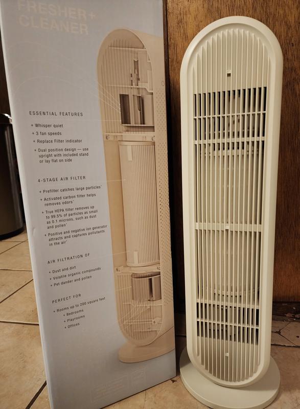12 Pcs Ceiling Fan Filters - Activated Carbon Air Purifier Pads For Dust, Pollen & Pet Allergens