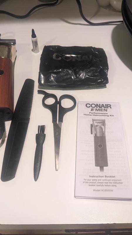 CONAIR MEN Wood and Gold Design 19-Piece Performance Home