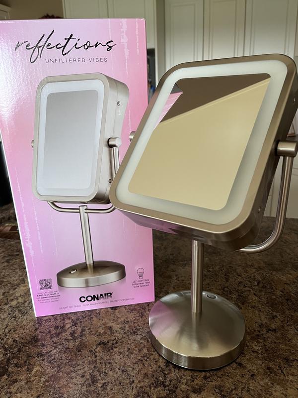 Conair Lighted Makeup Mirror with 1x/8x Magnification