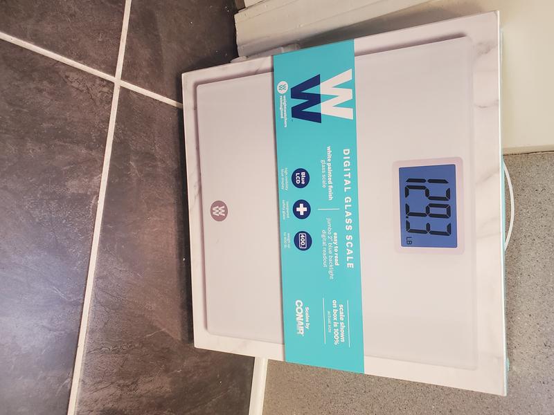 Weight Watchers Scales by Conair Digital Glass Scale, Champagne 