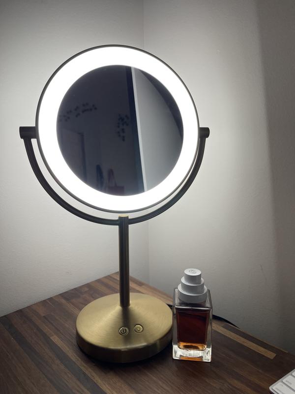 Espejo cosmético doble con luz para maquillaje Just Home
