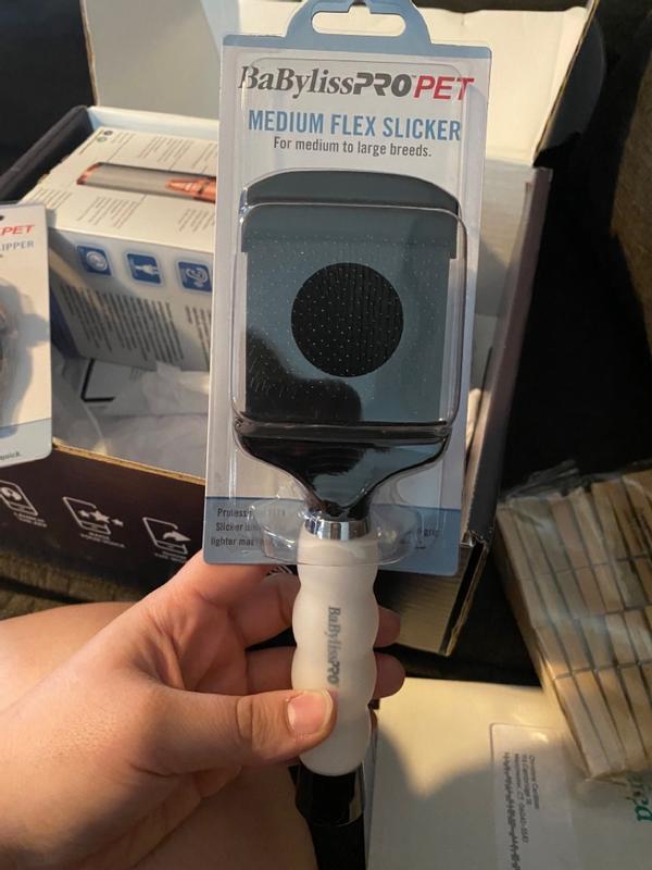 BaByliss PRO PET Small Flex Slicker Brush for Dogs & Cats