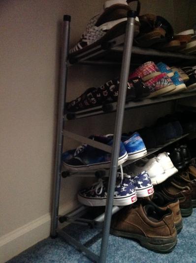 Platinum 2 Tier Adjustable Shoe Rack The Container Store