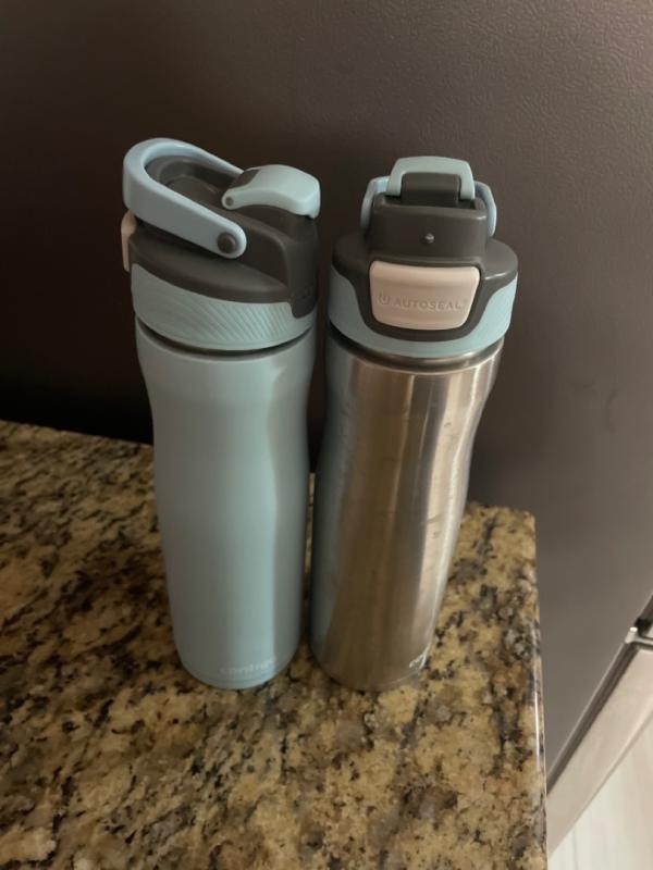 16 cup water bottle Bklyn Bento PEACE & LOVE FROM BROOKLYN, N.Y. Water Bottle Stainless Steel Double Wall With 3 Leak-Proof Lids - Chug, Straw, and Coffee Lid main image 1