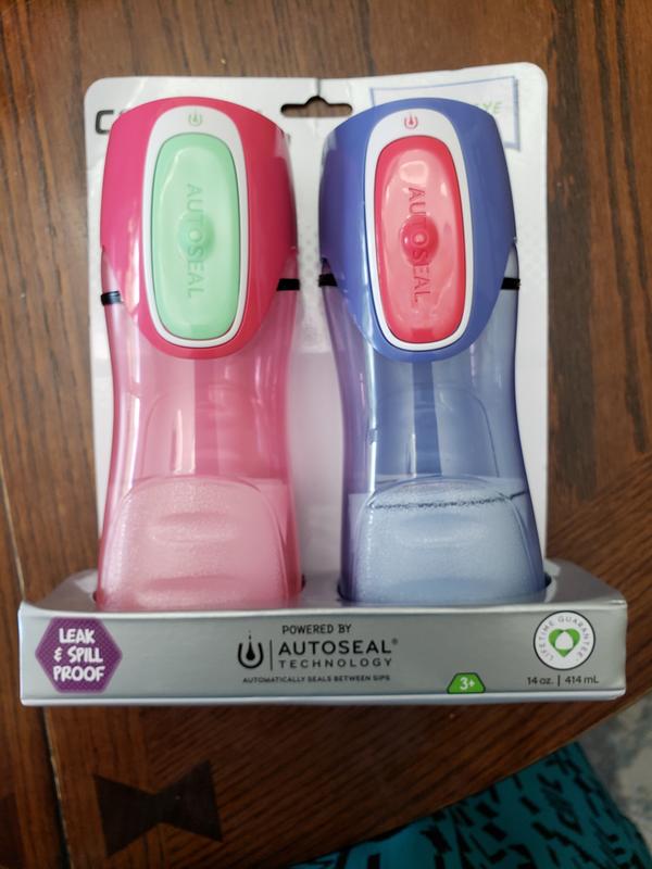 Contigo 14 Oz. Kids Trekker Autoseal Water Bottle 2-pack - Sprinkles/wink :  Target