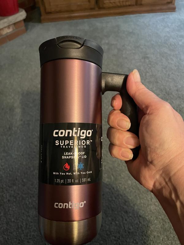 Superior 2.0 Stainless Steel Travel Mug with Handle with SNAPSEAL