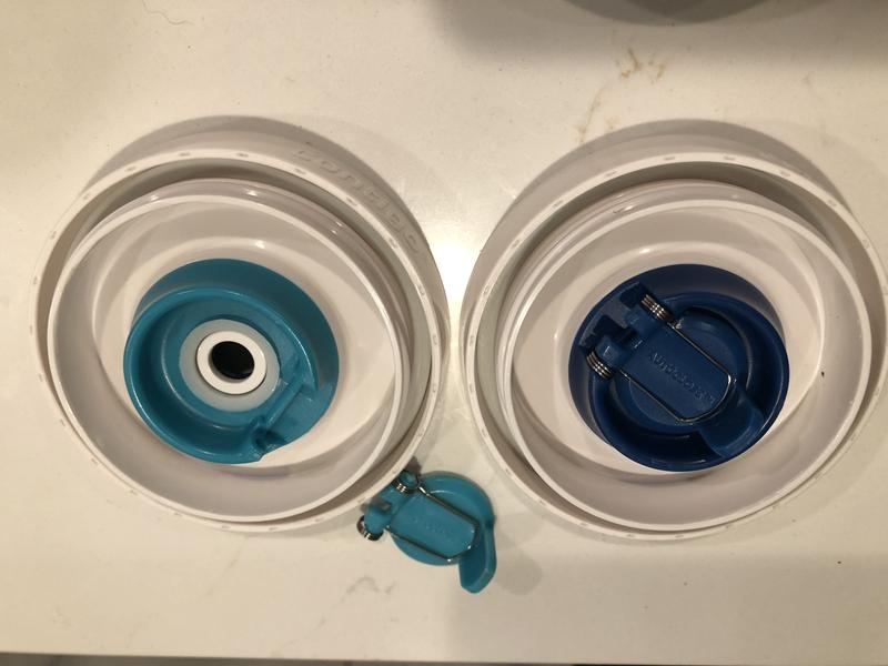 Note only two of the caps still have the spring loaded closer the rest broke off causing me to swallow a chunk of plastic on one occasion. and all of the straws are replacements