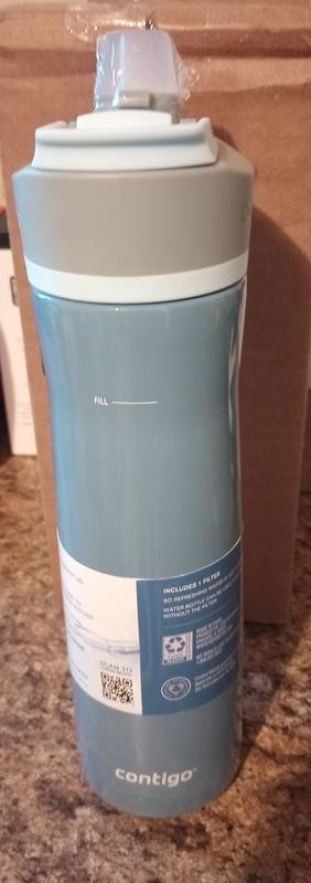 Wells Chill Stainless Steel Filter Water Bottle with AUTOSPOUT® Straw Lid  and Replacement Filter, 24 Oz.