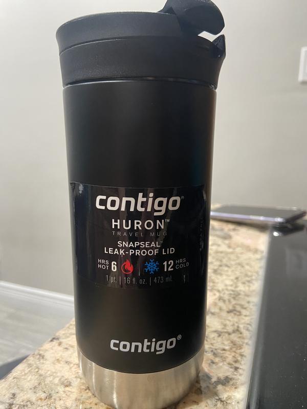 Contigo Huron Vacuum-Insulated Stainless Steel Travel Mug with Leak-Proof  Lid, Keeps Drinks Hot or Cold for Hours, Fits Most Cup Holders and Brewers