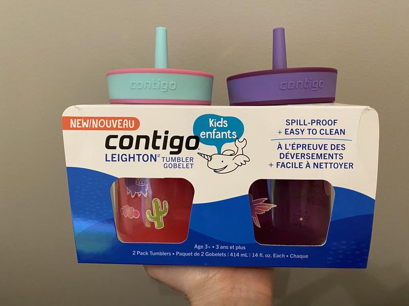 Contigo Kid's Spill-Proof Tumbler with Straw Bots - 14 fl oz