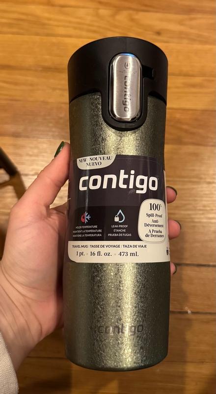 Tasse Isotherme Contigo West Loop Mini Autoseal - 300ml, Acier Inoxydable, Couleur Lakeside, Neuve