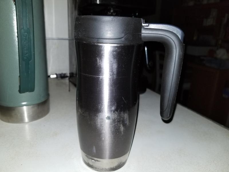 Handled AUTOSEAL® Stainless Steel Travel Mug with Easy-Clean Lid