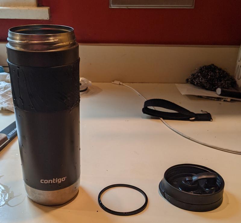 Byron Stainless Steel Travel Mug with SNAPSEAL™ Lid and Grip, 16