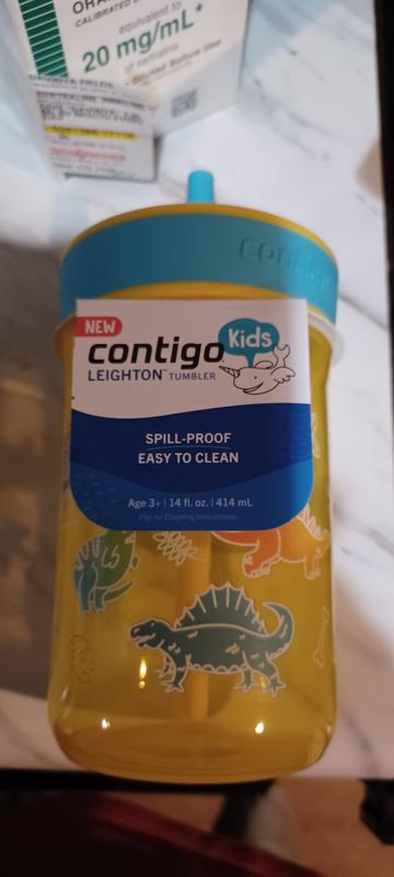 Contigo Kids' Leighton Tritan 14oz Tumbler Pineapple Blue Raspberry With  Little Dinos : Target