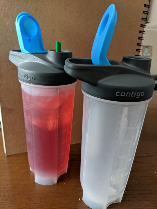 Contigo Fit Shake & Go 2.0 Shaker Bottle with Leak-Proof Lid, 20oz Gym  Water Bottle