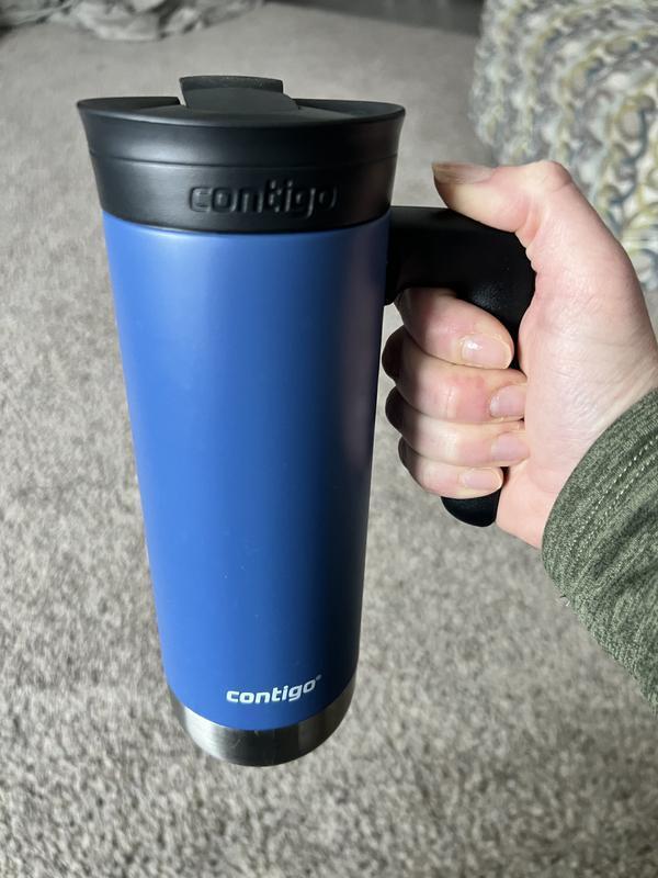 Contigo Snapseal Technology Travel Mug, Superior Snapseal 2.0, Stainless Steel, Licorice, 20 Ounces