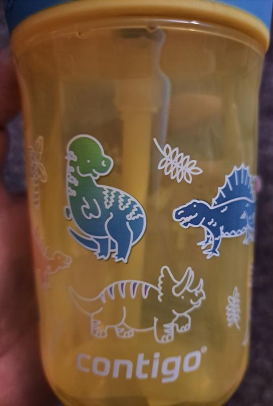  Contigo Leighton Kids Plastic Water Bottle, Spill-Proof Tumbler  with Straw for Kids, Dishwasher Safe, 14oz 2-Pack, Blue  Raspberry/Butterflies & Azalea/Llamas : Baby