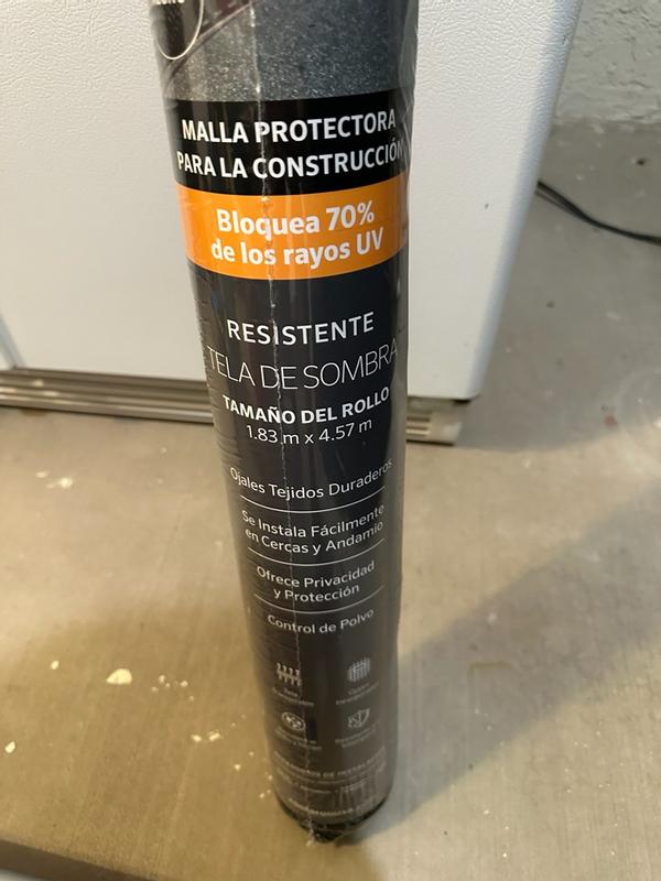 Coolaroo 6 ft. x 100 ft. Black Privacy Fence Screen HDPE Fabric