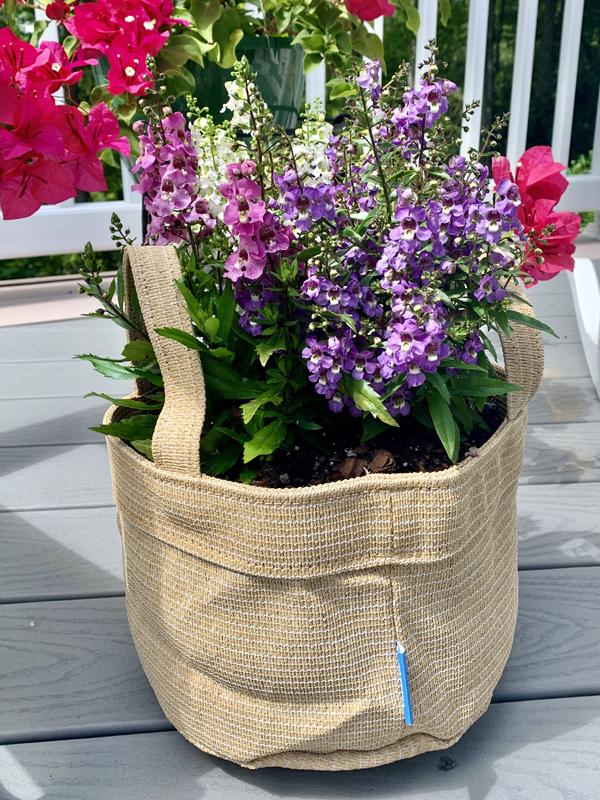 Coolaroo 2 gal. Desert Sand Fabric Planting Garden Grow Bags with Handles Planter Pot (3-pack)