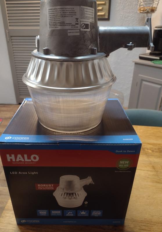 HALO 4000-Lumen 28-Watt White Hardwired LED Outdoor Area