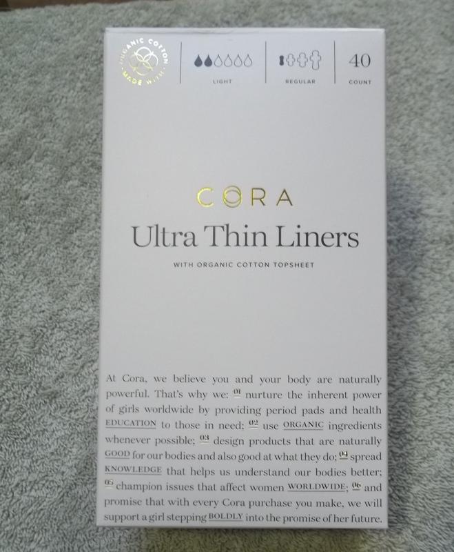  Cora Ultra Thin Organic Cotton Women's Panty Liners