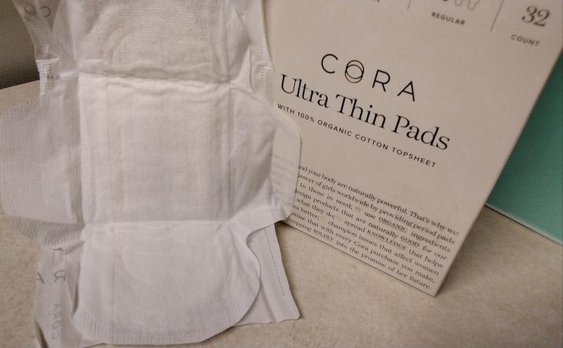 Cora Organic Ultra Thin Period Pad Regular, 32ct