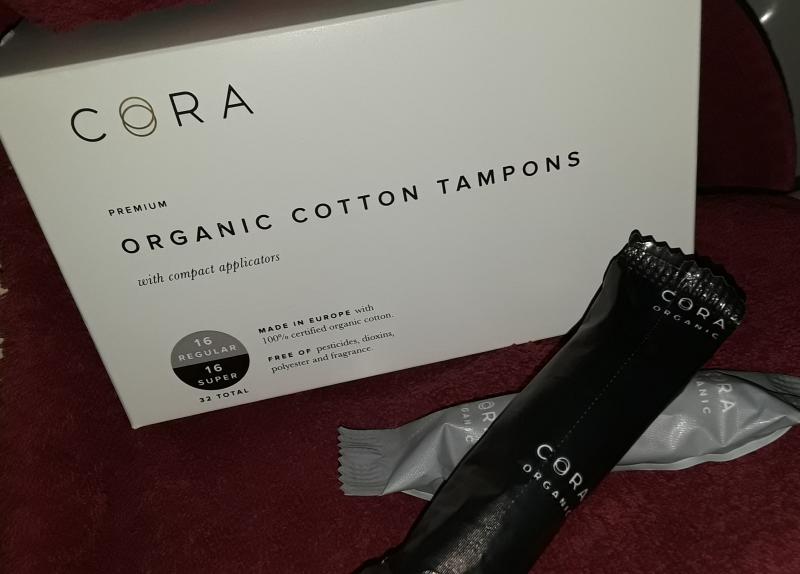 Cora organic cotton tampons mix pack, regular/super absorbency, 32 ea