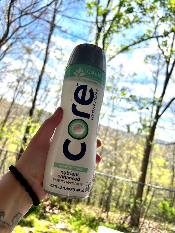 Core Hydration+ Calm, Cucumber Essence Nutrient Enhanced Water with L- –