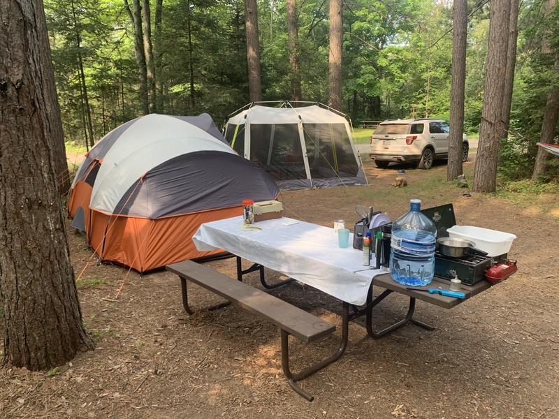 Picnic table screen tent best sale