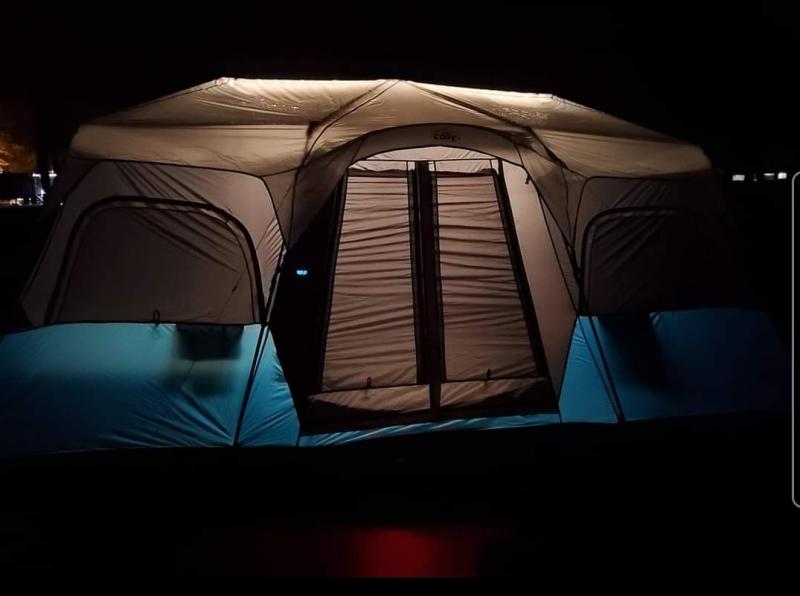 12 Person Lighted Instant Cabin Tent 18’ x 10’