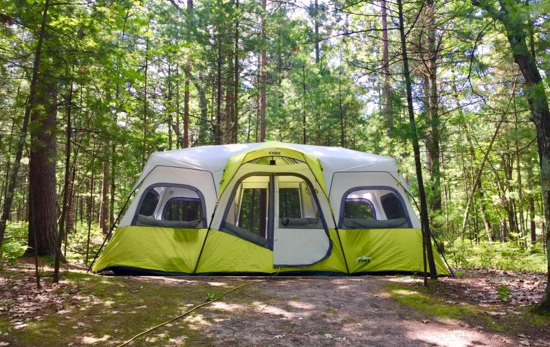  Core 12 Person Lighted Instant Cabin Tent & Footprint : Sports  & Outdoors